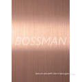 201 Rose Gold Color Brushed Finished Stainless Steel Plate